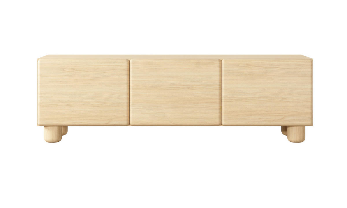 TV-SCHRANK 150 cm Bloom, Eiche Vicenza, Boho, 3 Türen - Eichefarben, Holz (150/47/38cm) - Emporius