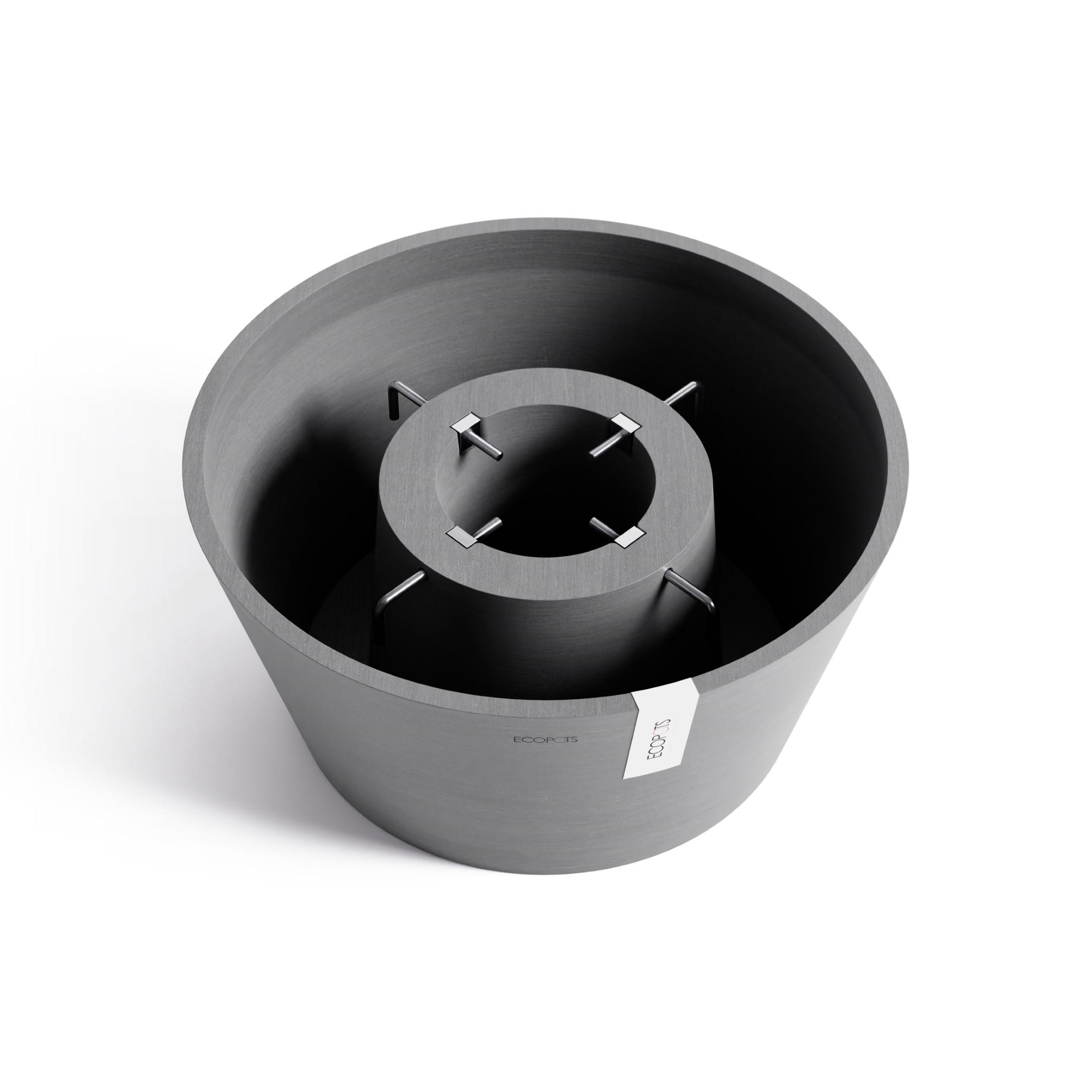 Ecopots Pflanzenständer Grau 24 cm