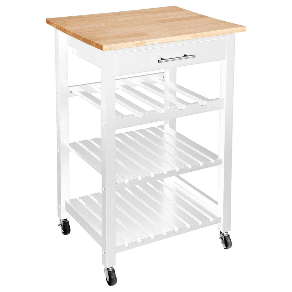 Atmosphera Createur d´interieur Küchenwagen Weiß 48x87.5x58 cm