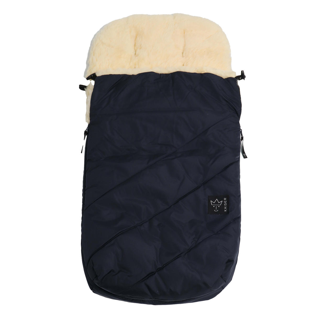 LAMMFELL-FUSSSACK Paat 2.0, navy - Dunkelblau, Fell (45/85cm) - Kaiserbaby