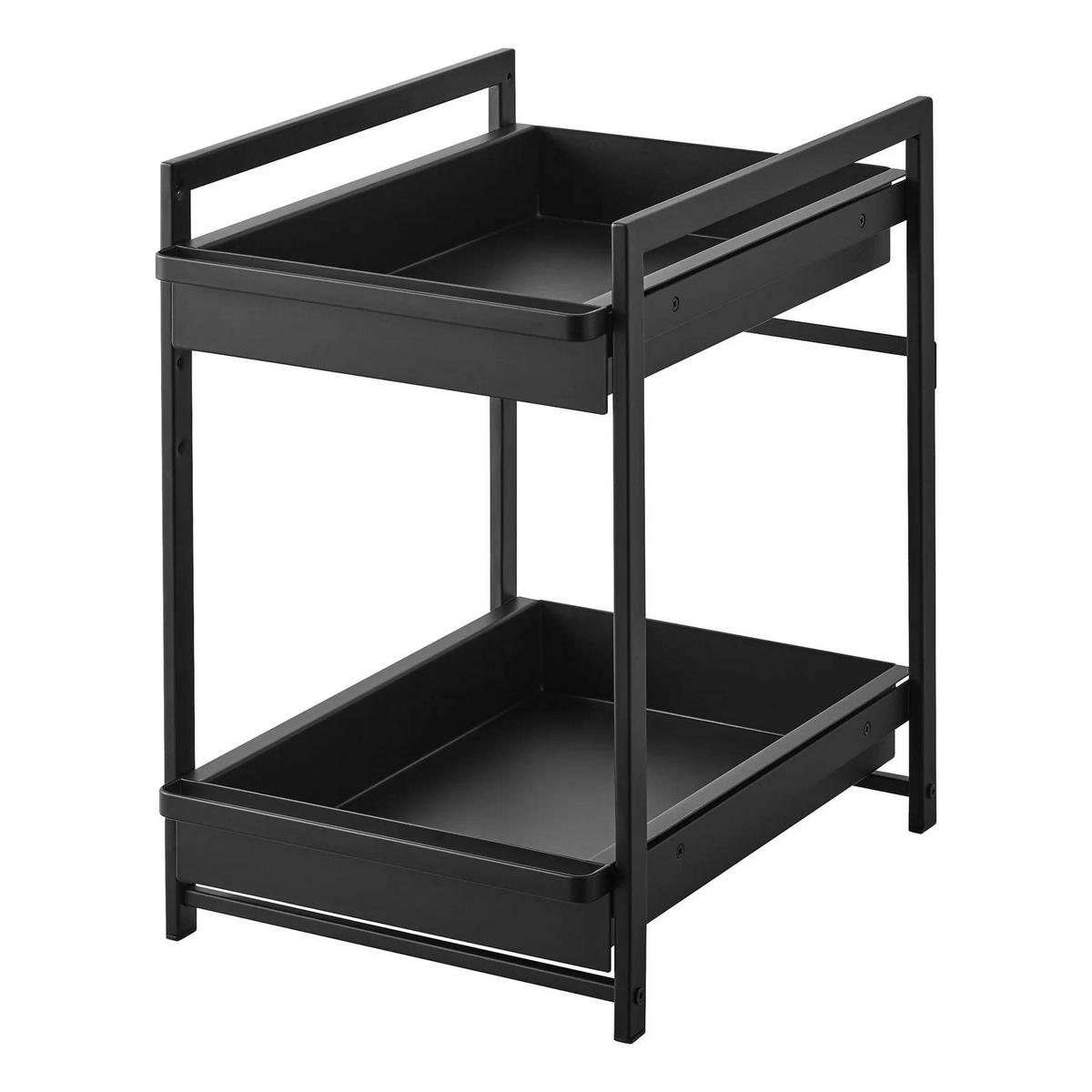 SPÜLSCHRANK-REGAL Tower schwarz 42/30/45 cm - Schwarz, Metall (30/45/42cm) - Yamazaki