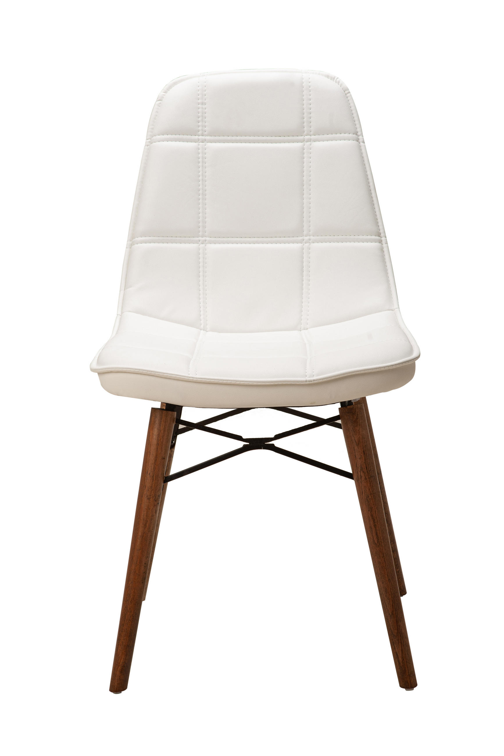 STUHL DENVER mit Holzbeinen - Weiß, Holz/Textil (46/85/46cm) - Stuhlmann