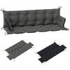 BANKAUFLAGE 3 Sitzer 180x110x8 cm - Dunkelgrau, Kunststoff (110/8/180cm) - Outsunny