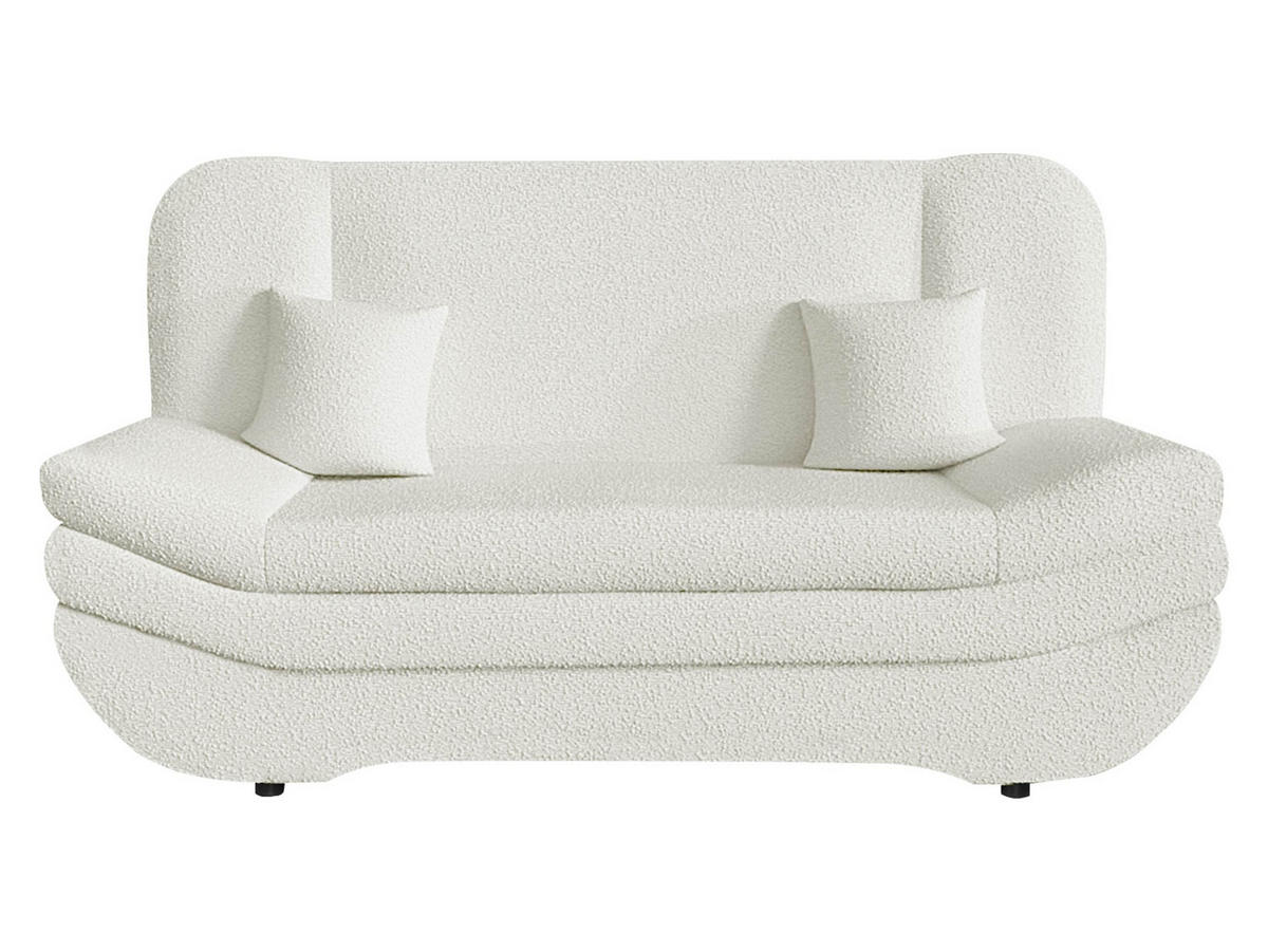 SCHLAFSOFA Weronika Premium - Creme/Schwarz, Holz/Kunststoff (200/95/90cm) - MIRJAN24