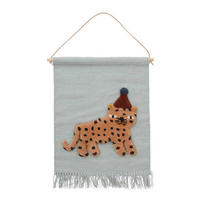 MINI DEKO-WANDTEPPICH Leopard 68 cm - Multicolor, Textil (1/50cm) - OYOY Living Design