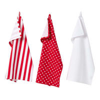 GESCHIRRTÜCHER Polka Dots, 3er-Set, 100% Baumwolle - Rot, Textil (50/70cm) - Homescapes