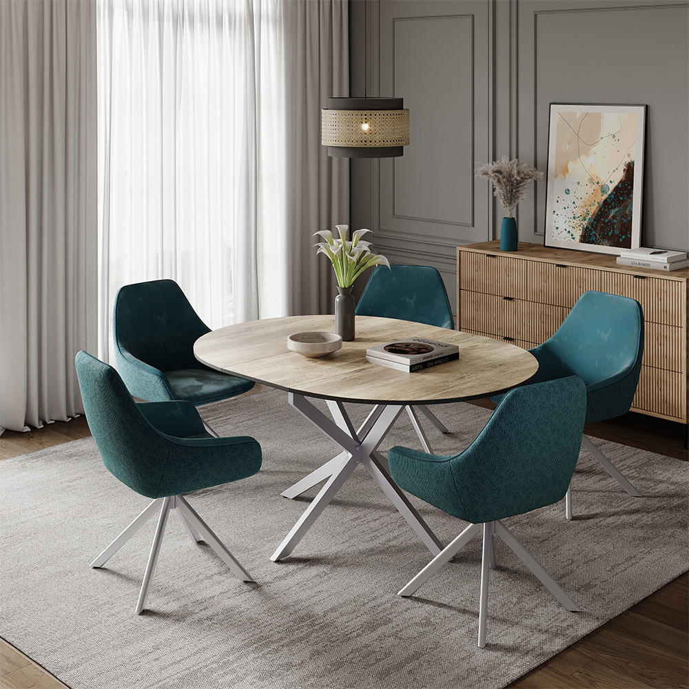 Vicco ESSTISCH Wildeiche, Grau