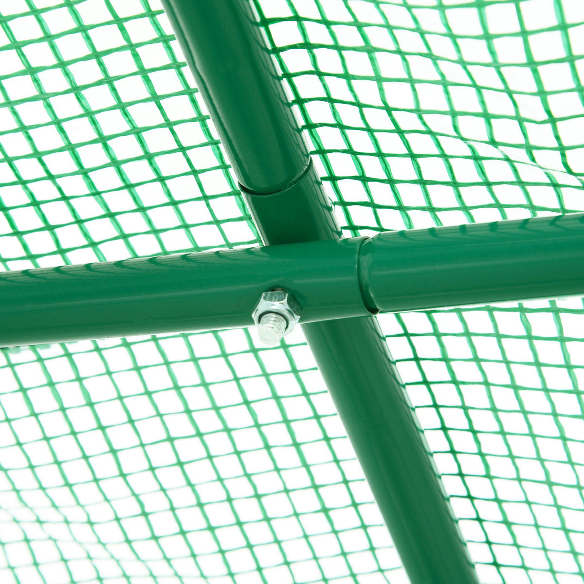 FOLIENGEWÄCHSHAUS mit Fenster Grün 245 x 200 x 198 cm - Grün, Kunststoff (200/198/245cm) - Outsunny