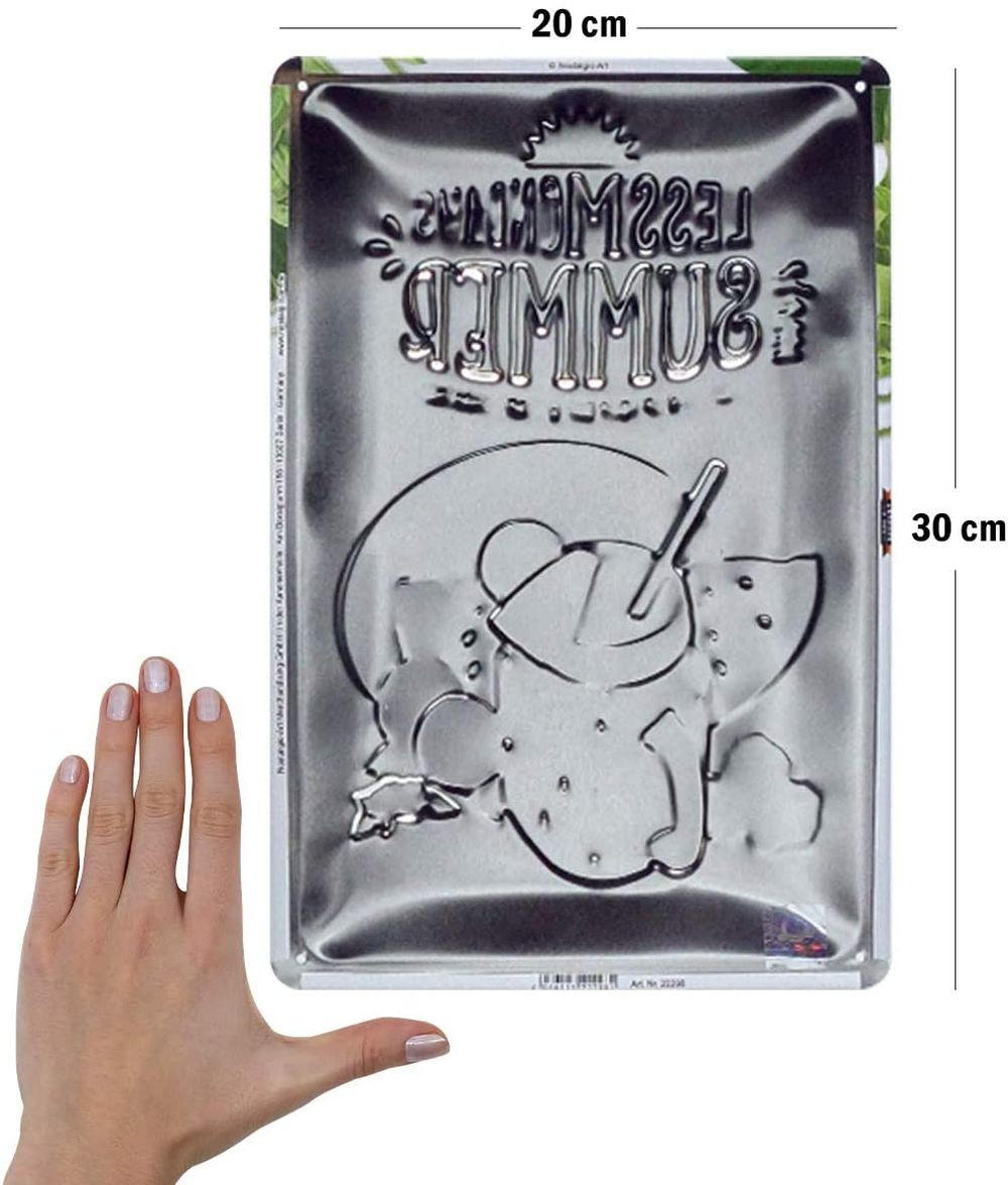 BLECHSCHILD 20/30 cm Home & Country Watermelon - Multicolor, Metall (20/30/0.2cm) - Nostalgic-Art