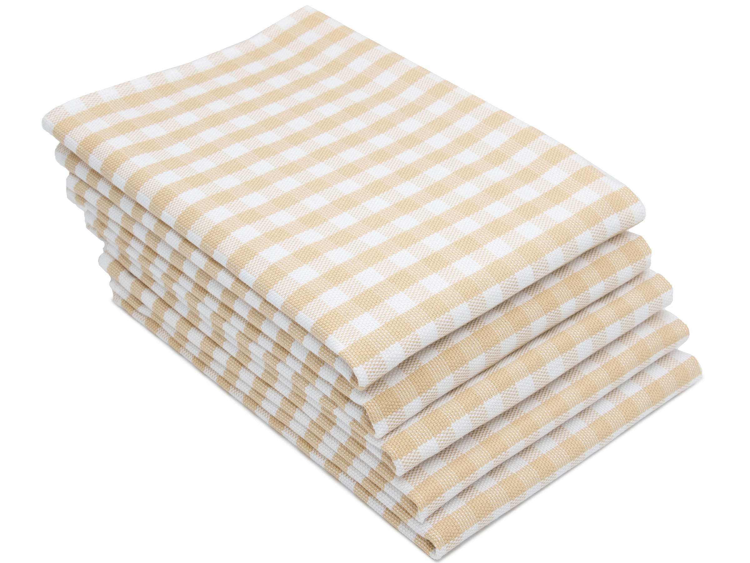 GESCHIRRTÜCHER, 5er-Set, 50x70 cm, 100% Baumwolle, Braun - Beige, Textil (50/70cm) - Zollner