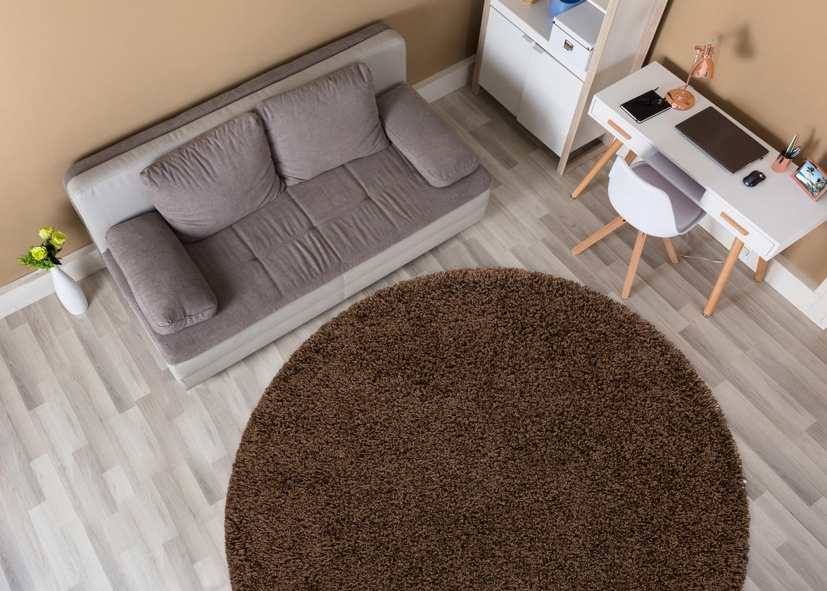 TEPPICH Soffi 80 cm - Braun, Textil (80/80cm) - rugsX