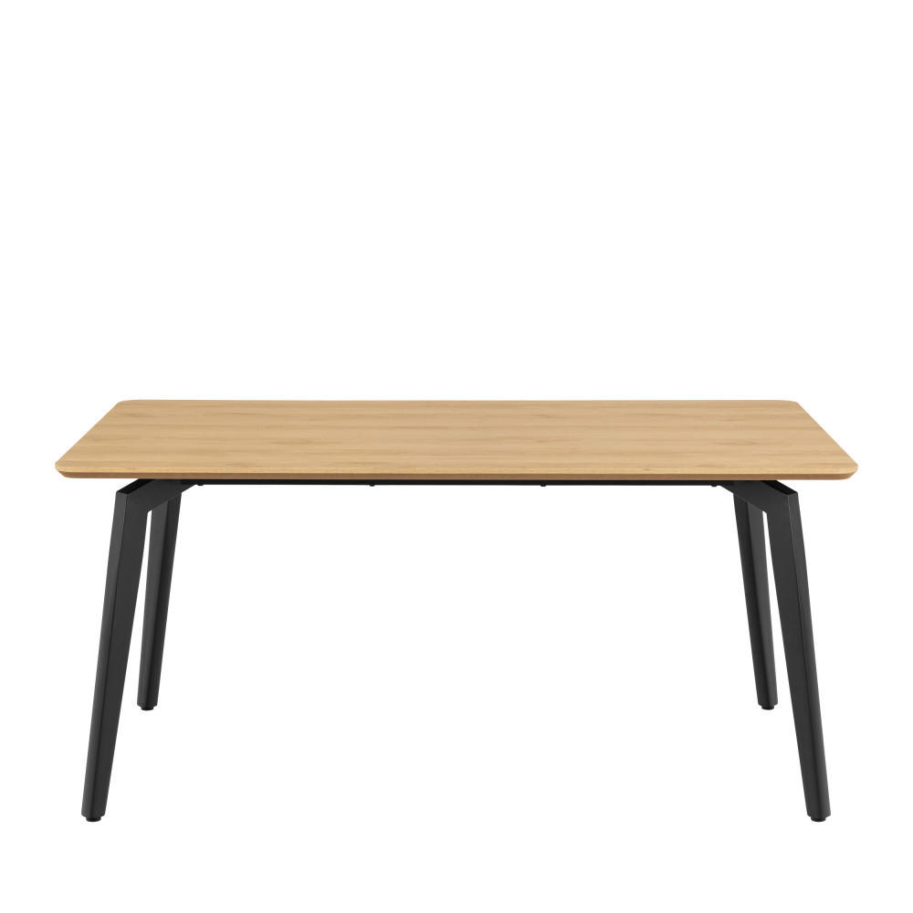 ESSTISCH für 4 Personen aus Holz und Metall - Lunka - Helles Holz - Eschefarben, Holz (160/90/75cm) - Drawer