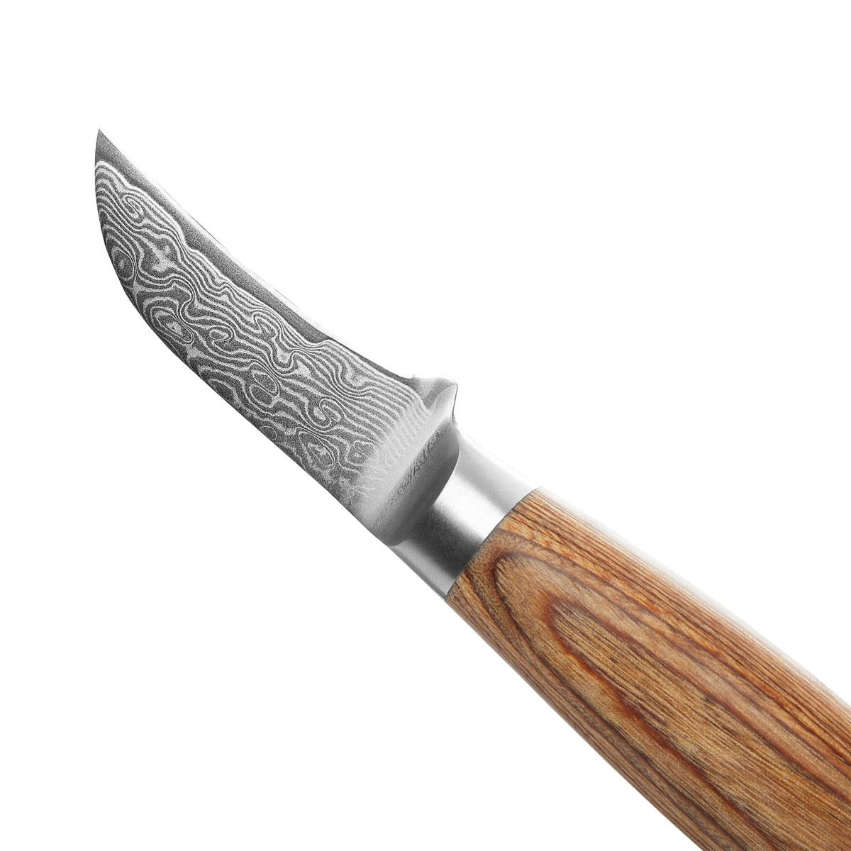 SCHÄLMESSER 6 cm - Braun, Holz/Metall (18cm) - Wakoli
