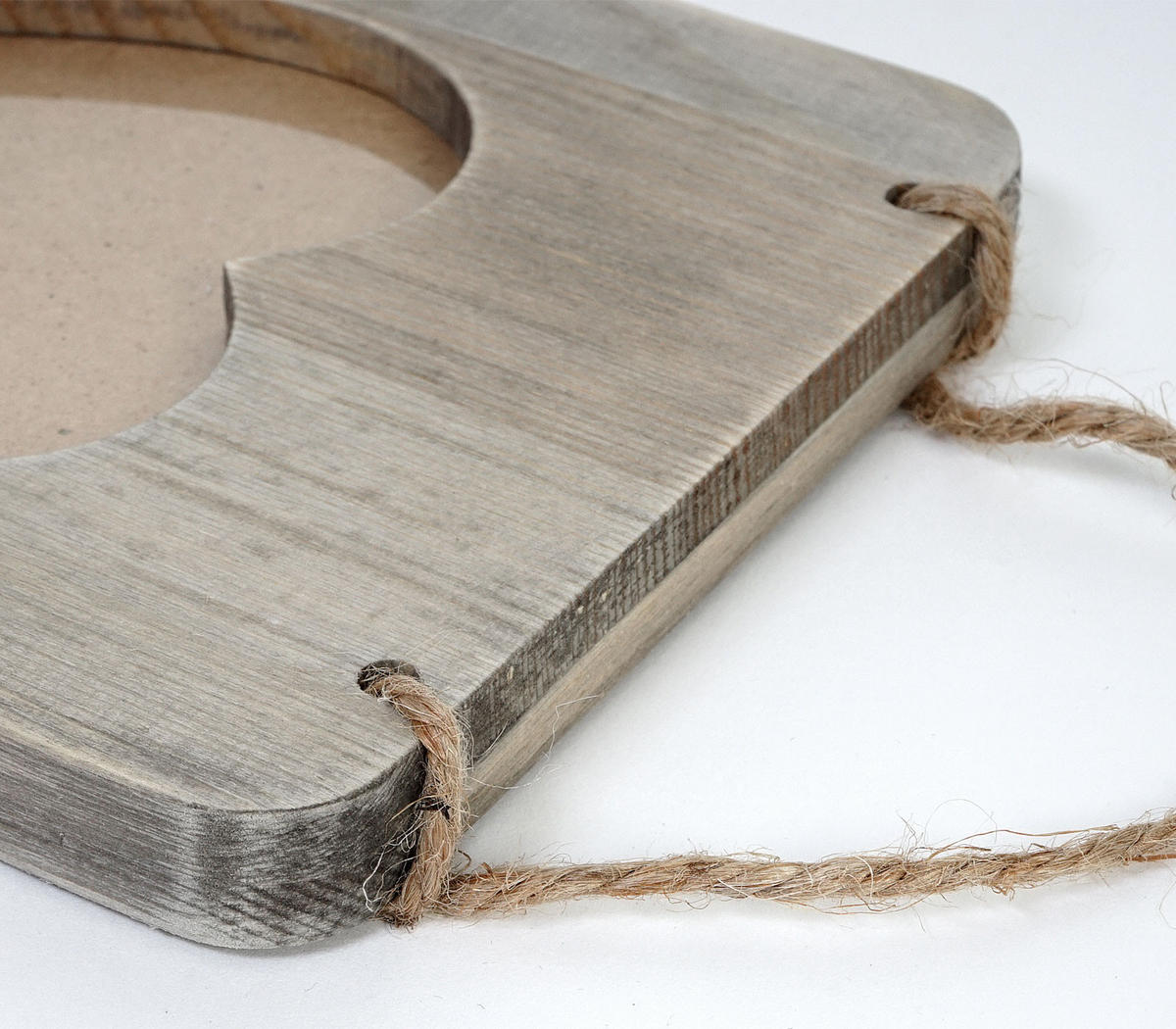 BILDERRAHMEN SHABBY-LOOK herz Grau - Grau, Holz (13/26/2cm) - MCW