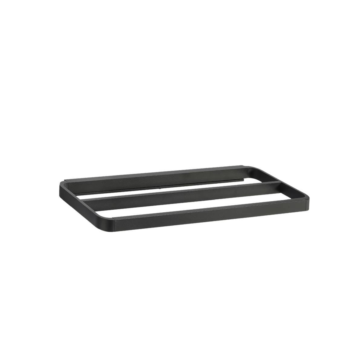 HANDTUCHHALTER Rim schwarz 44x12cm - Schwarz, Metall (44/2/12cm) - Zone Denmark