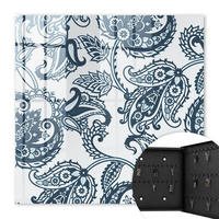 SCHLÜSSELBOX Schwarz 30x30 cm- Türöffnung nach rechts - Elegante Ornamente - Grau, Metall (30/30/5cm) - TULUP
