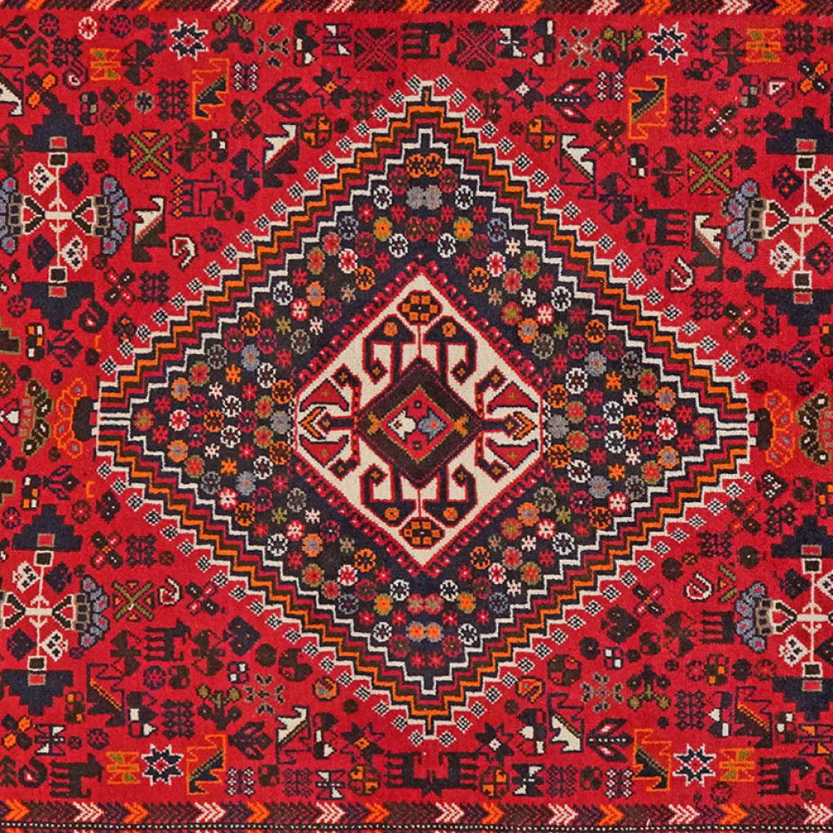 TEPPICH Gashgai Rot 290/167 cm Schurwolle - Rot, Textil (167/290cm) - Looma