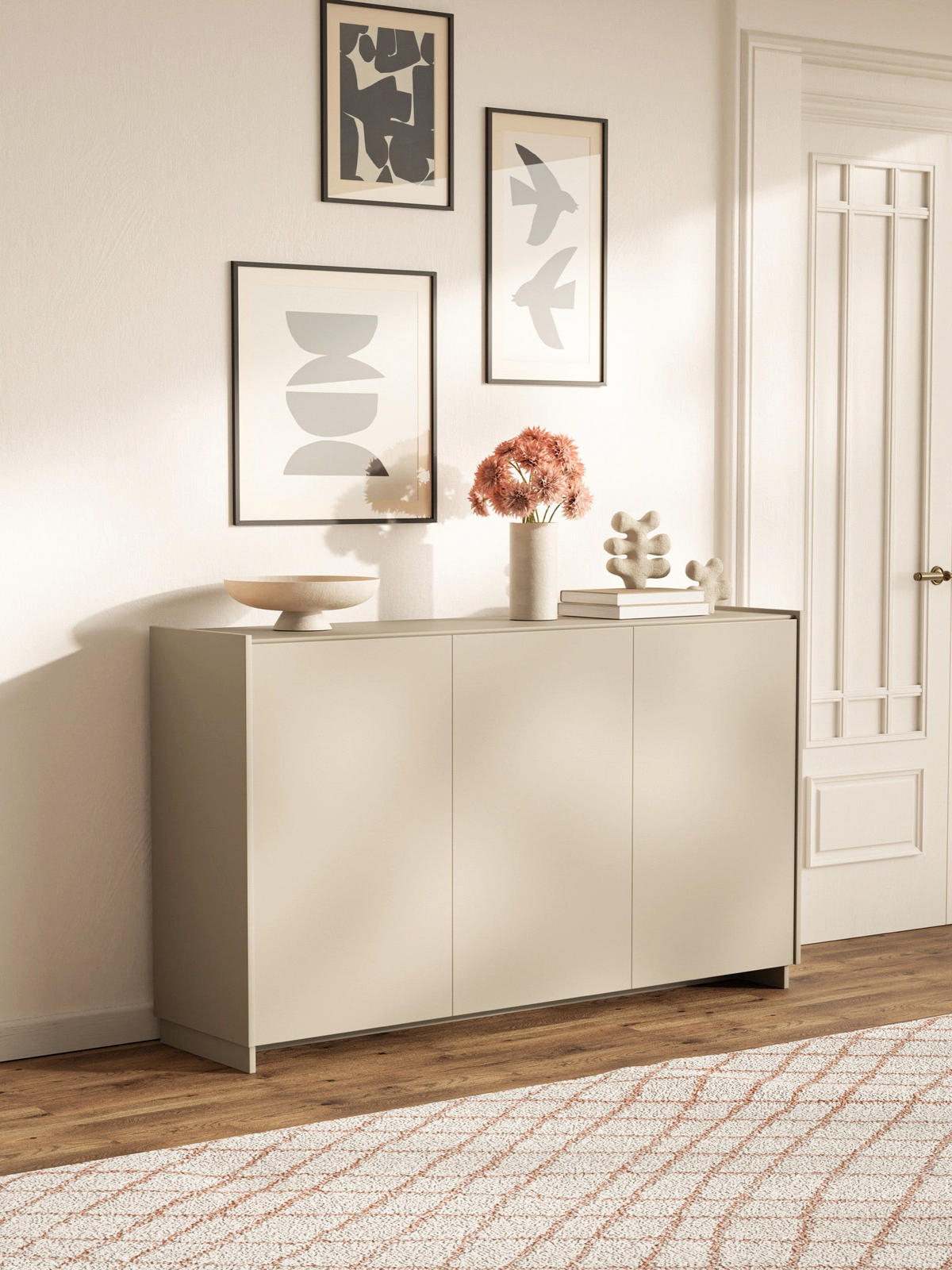SIDEBOARD Magro Kaschmir 153 cm - Taupe, Holzwerkstoff (153.3/84/39cm) - Selsey