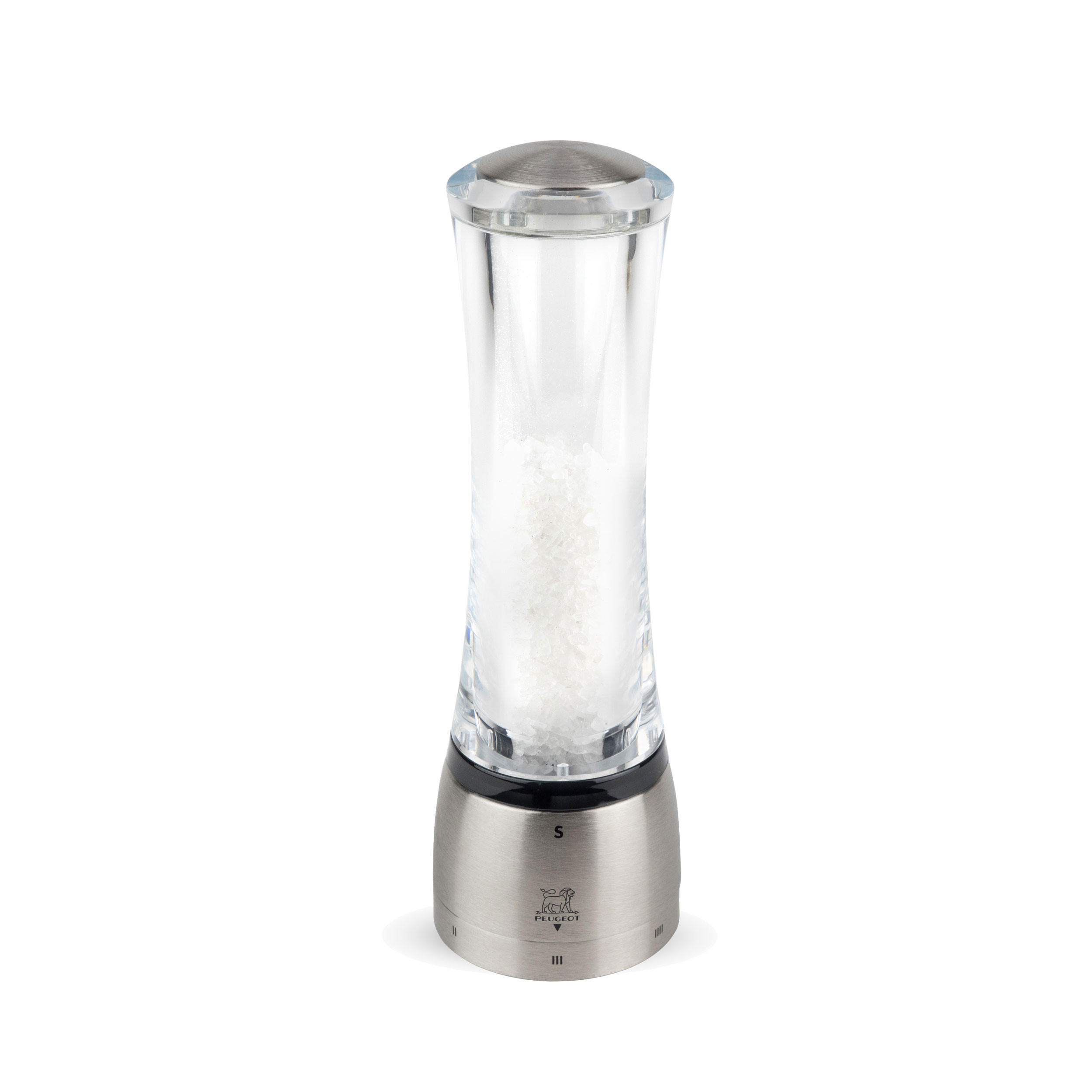 Peugeot Salzmühle Transparent 6.5x21x6.5 cm
