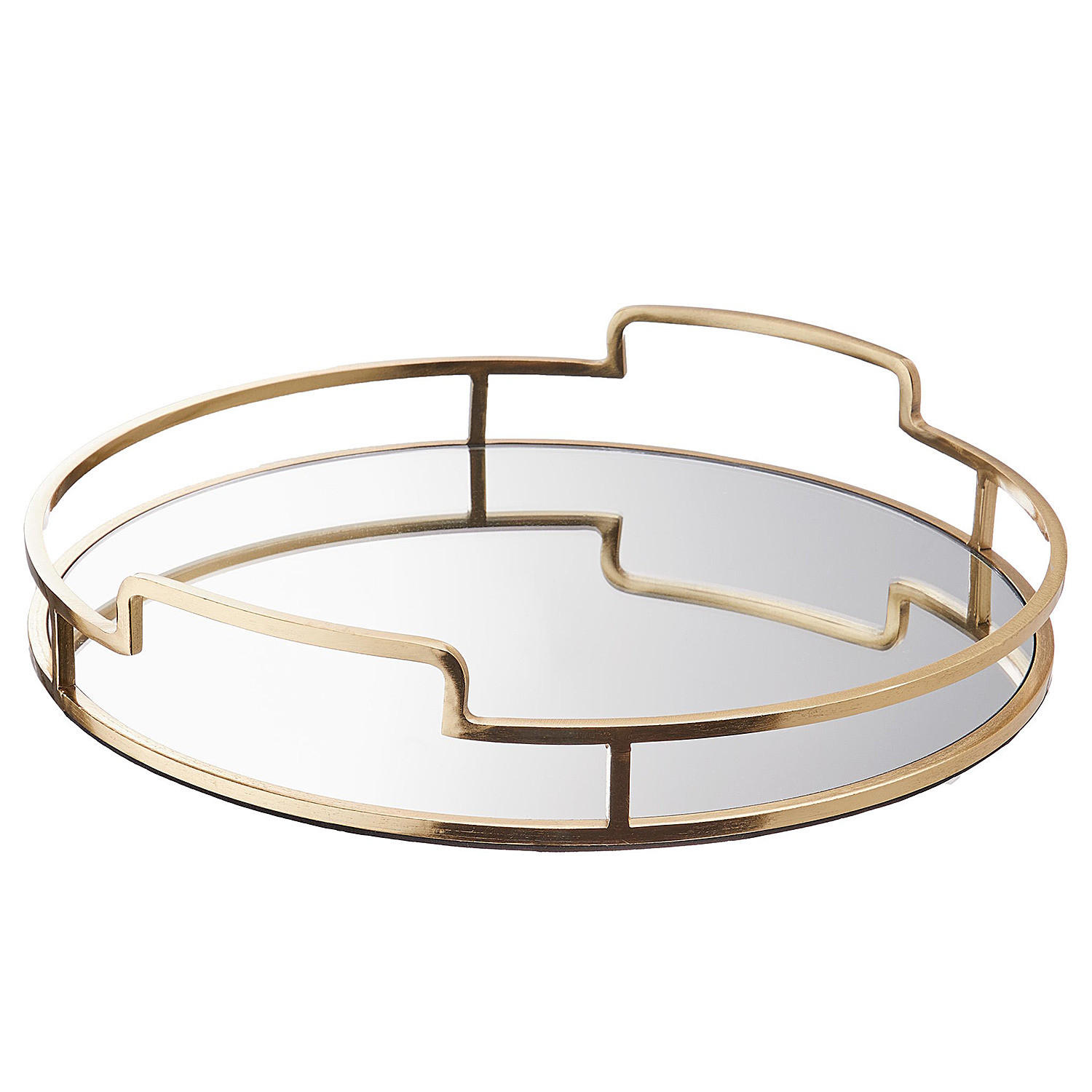 TABLETT Art Deco - Goldfarben, Glas/Metall (0.5cm) - Butlers