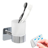 BECHERHALTER LUCENTE TAPE, Edelstahl - Chromfarben, Metall (9/11/11cm) - bremermann