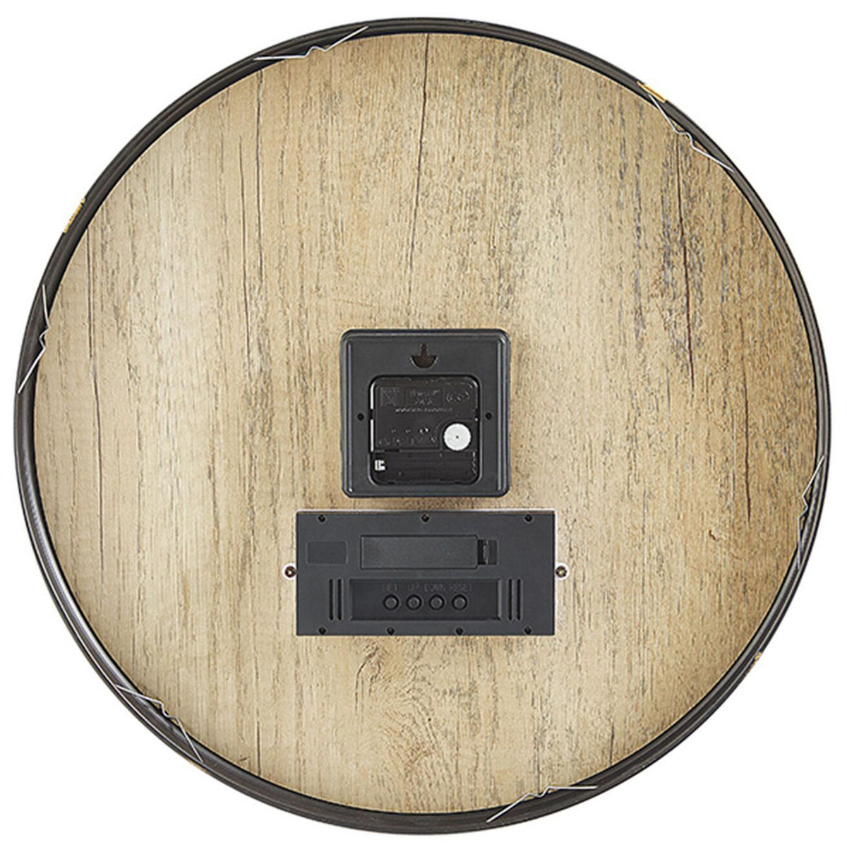 WANDUHR braun Brugg - Braun, Holzwerkstoff (43/43/6cm) - Beliani