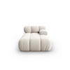 CHAISELONGUE rechts Bellis aus Samt leichtes beige - Creme, Textil (97/62/157cm) - Micadoni