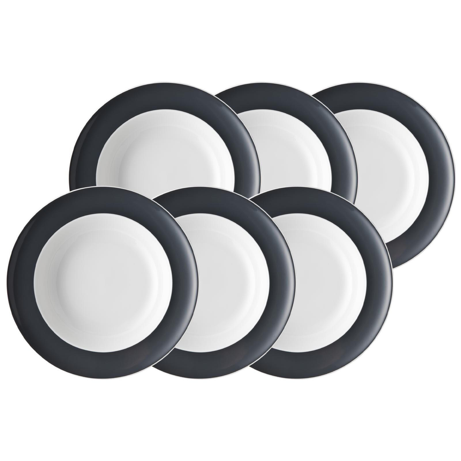 SUPPENTELLER Sunny Day Grey ø 23 cm 6er Set - Grau, Keramik (22.8cm) - Thomas