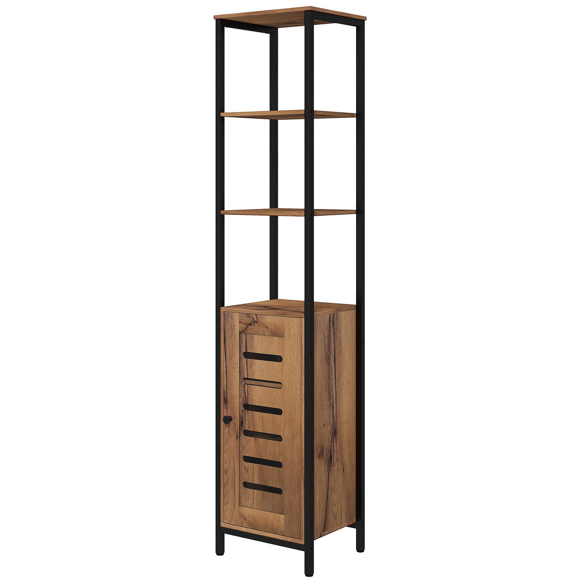 HOCHSCHRANK DE-12383 37/30/167 cm Rostbraun - Braun, Holzwerkstoff (30/167/37cm) - ComfortXL