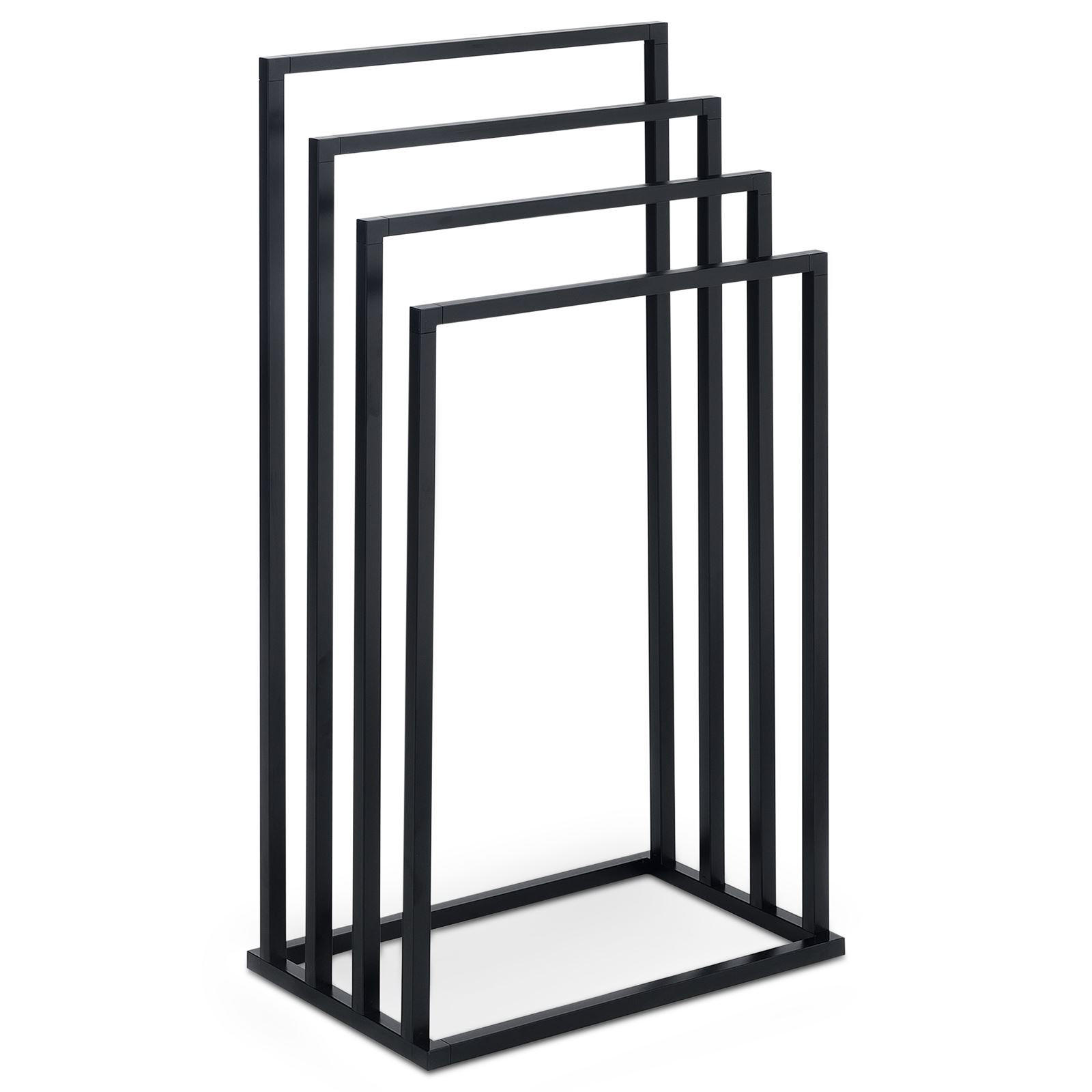 HANDTUCHHALTER SENZA - Schwarz, Metall (45/91/29cm) - IDIMEX