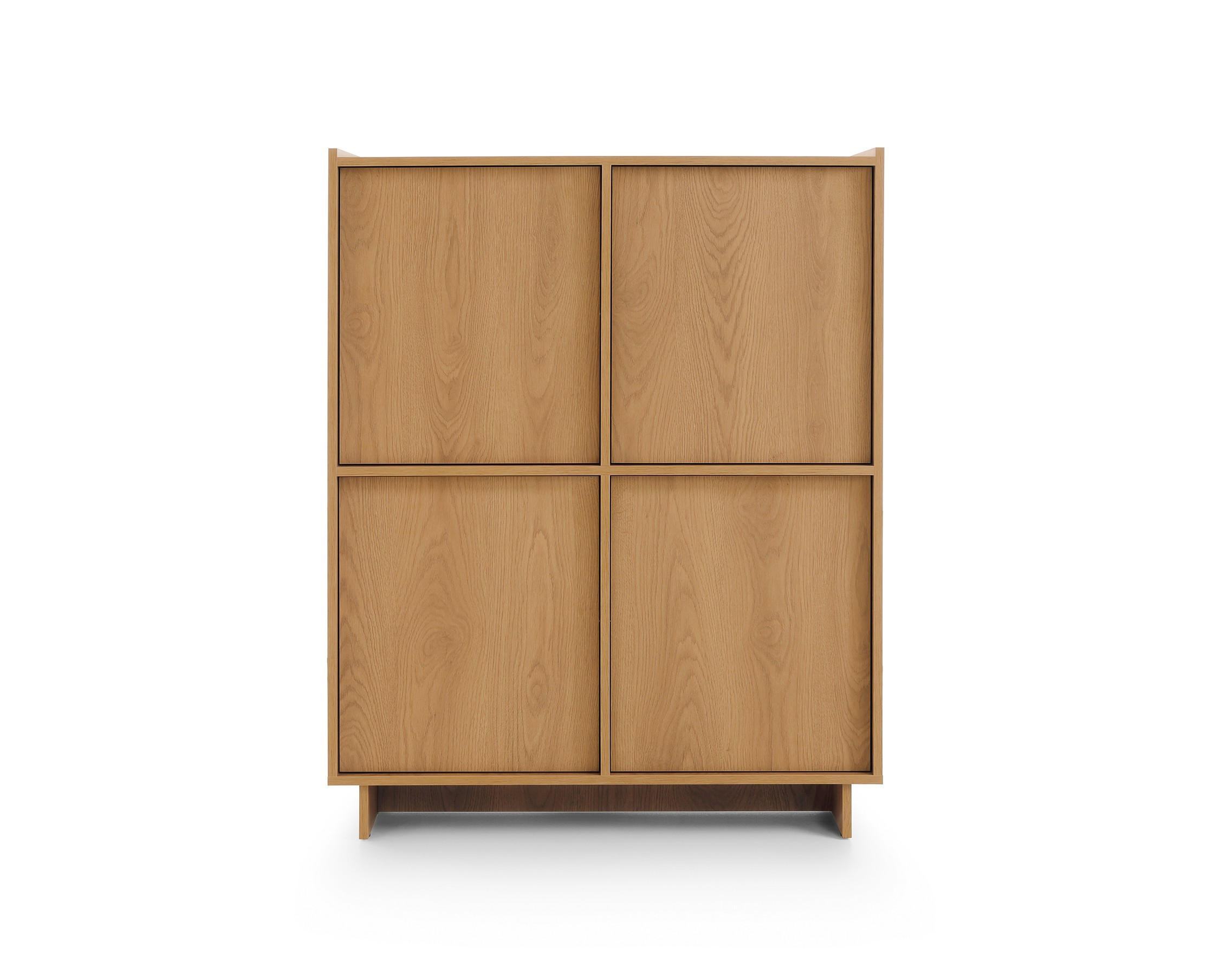 KOMMODE ZENITH 98/124/39cm mit Schubladen 4 Türen Braun - Braun, Holzwerkstoff (98/124/39cm) - MASSENO