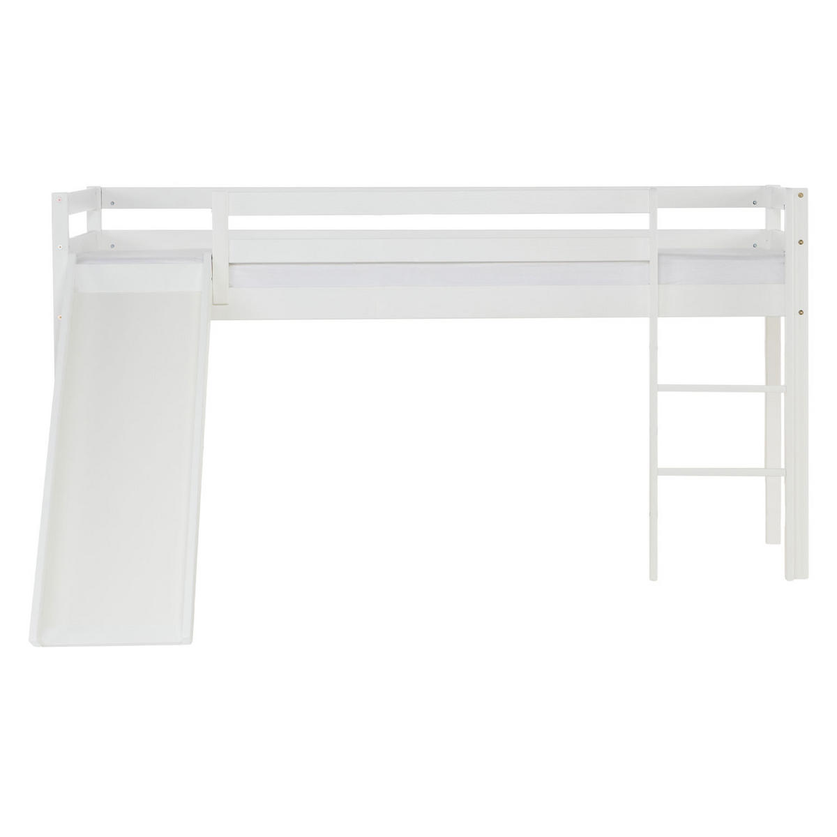 HOCHBETT 90/200 cm mit Lattenrost - Weiß, Holz (90/200cm) - Homestyle4u