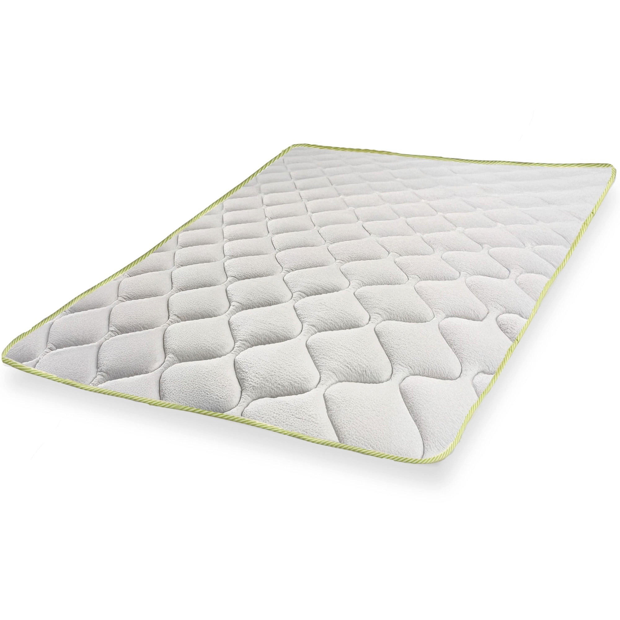 KÜHLENDER Topper mit Elastikbändern 120x190 | Matratzenauflage mit Cooler-Technologie und orthopädischen Eigenschaften | Höhe 4 cm - Weiß, Textil (120/190cm) - The White Stone