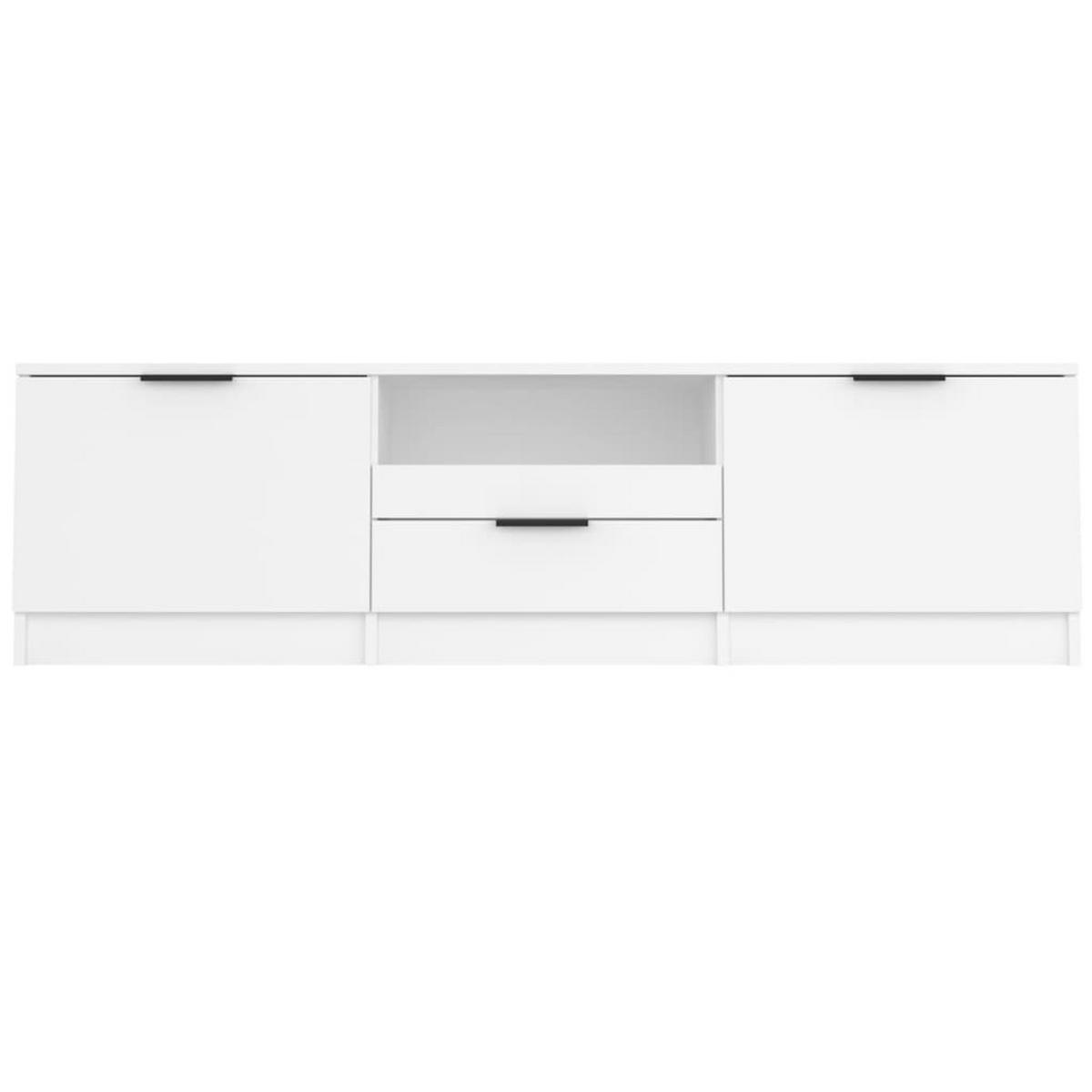 TV-SCHRANK Weiß 140x35x40 cm Holzwerkstoff - Weiß, Holzwerkstoff (140/40/35cm) - furnicato