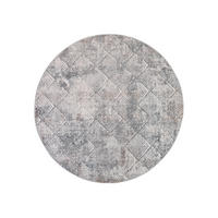 TEPPICH VALLEY Hellgrau Rund 240/240 cm - Hellgrau, Textil (240/240cm) - Tapiso