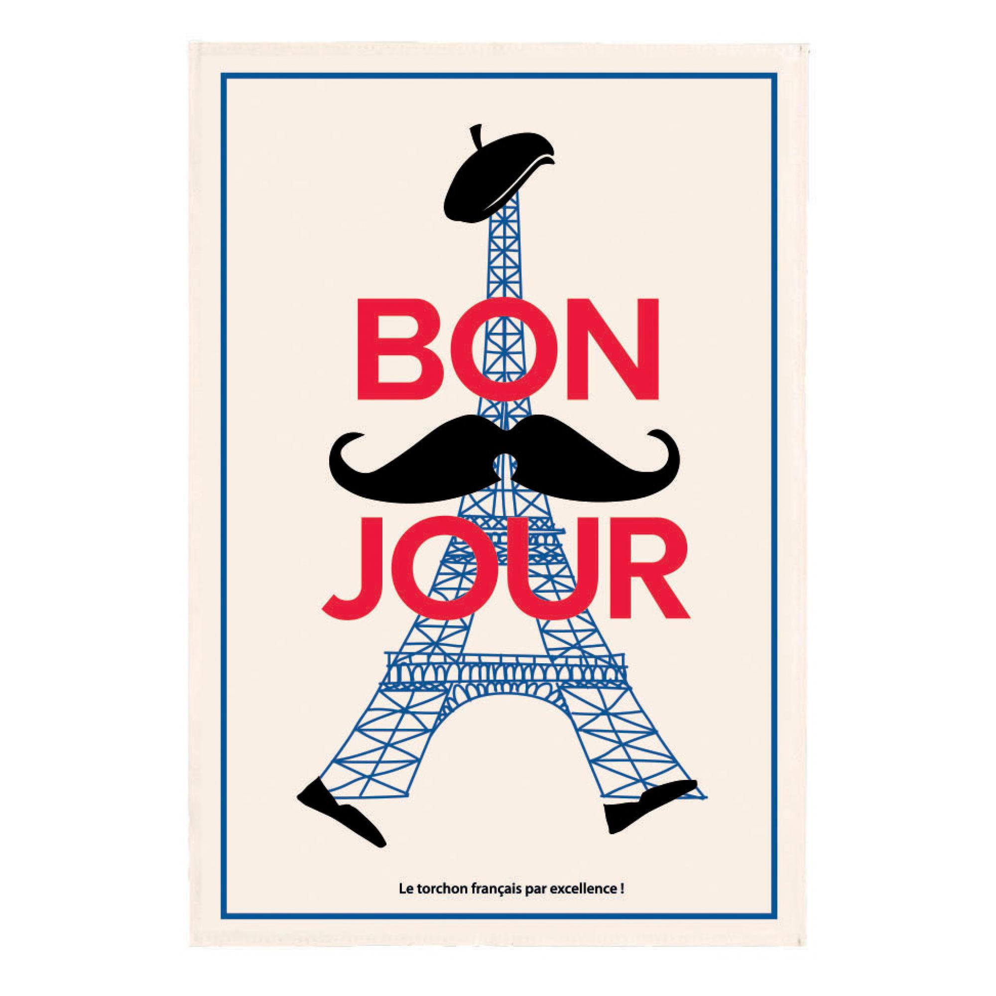 GESCHIRRTUCH Bonjour ekrü 48 x 72 cm - Weiß, Textil (48/72cm) - Winkler