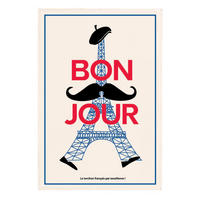 GESCHIRRTUCH Bonjour ekrü 48 x 72 cm - Weiß, Textil (48/72cm) - Winkler