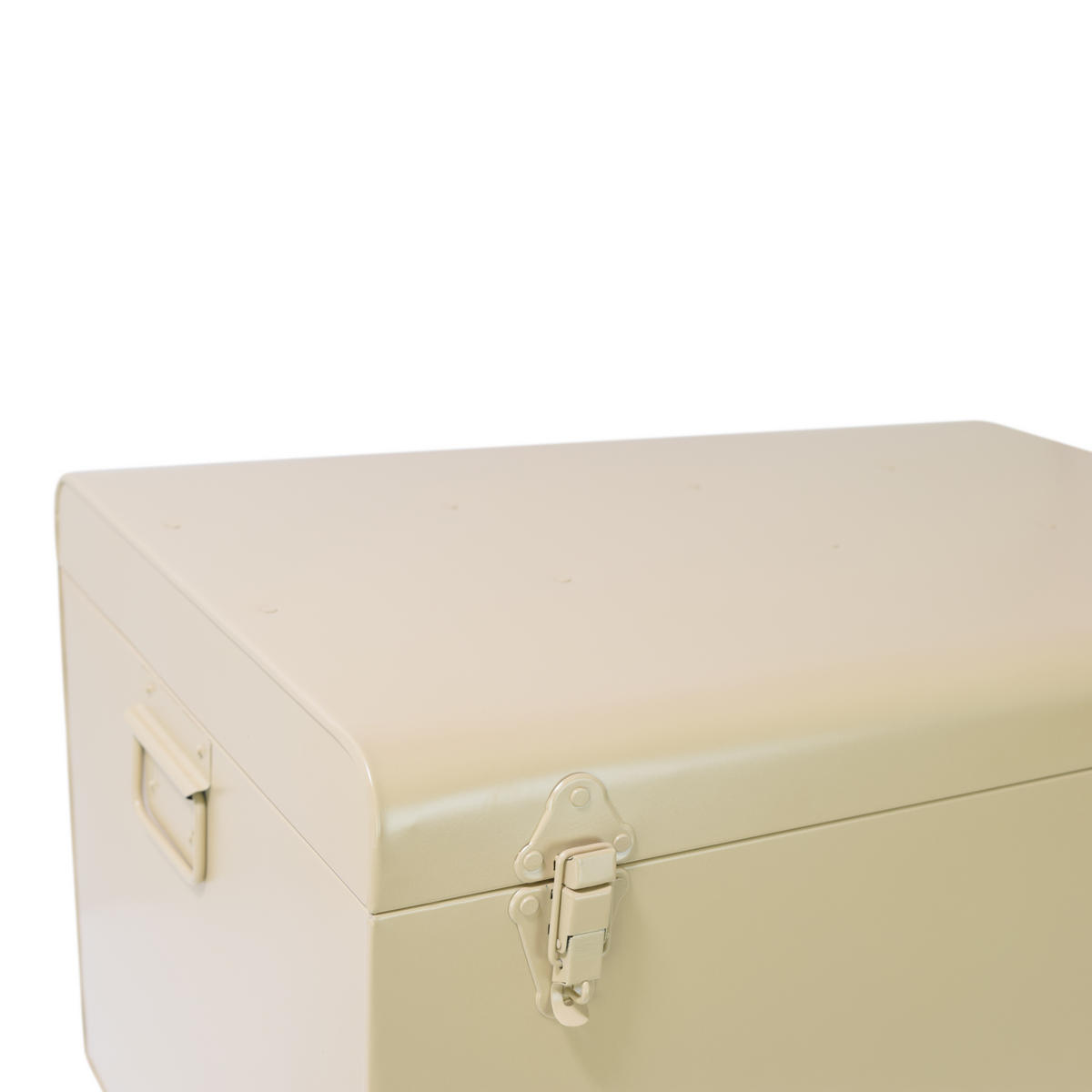 AUFBEWAHRUNGSTRUHE Box Large - Beige, Metall (60/35/40cm) - LOFT42