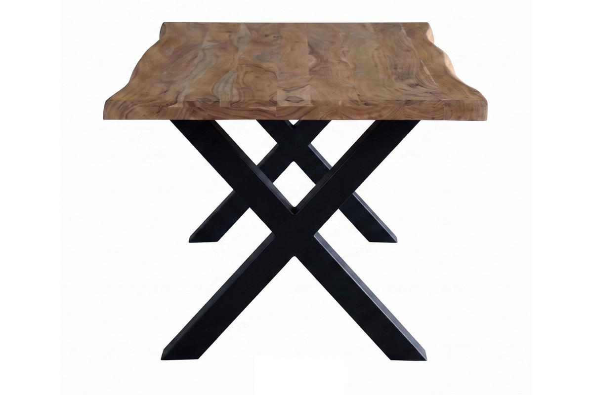 ESSTISCH Athen 180x90 cm, Natur, Akazienholz - Naturfarben, Holz (180/90/77cm) - dasmöbelwerk