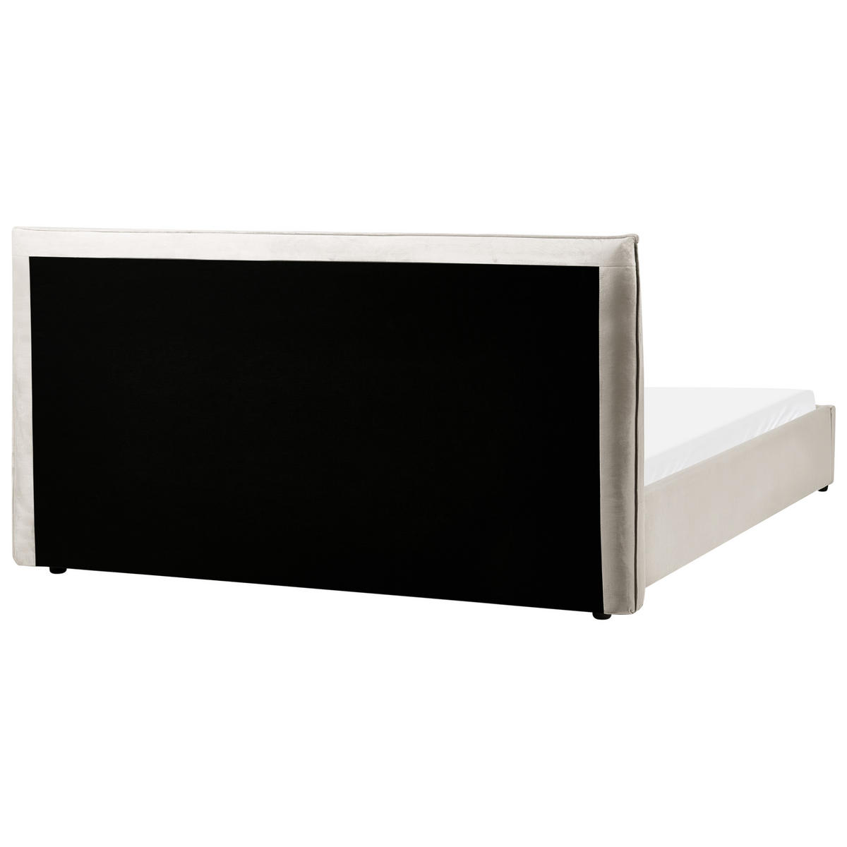 BETT mit Lattenrost 180/200 cm Taupe Lavaur - Taupe, Textil (180/200cm) - Beliani