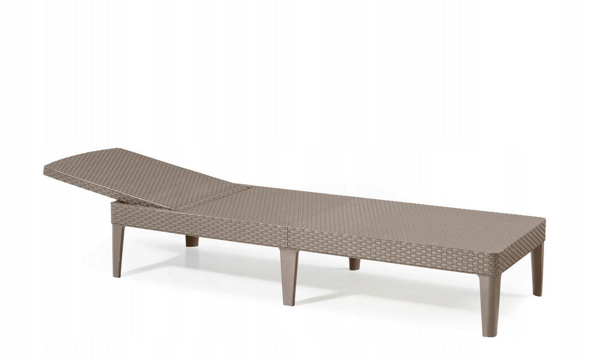 GARTENLIEGE 58 x 151 cm, Cappuccino - Cappuccino, Kunststoff (58/151cm) - KADAX
