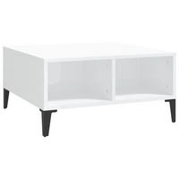 COUCHTISCH Hochglanz-Weiß 60x60x30 cm Holzwerkstoff - Weiß, Holzwerkstoff (60/60/30cm) - furnicato