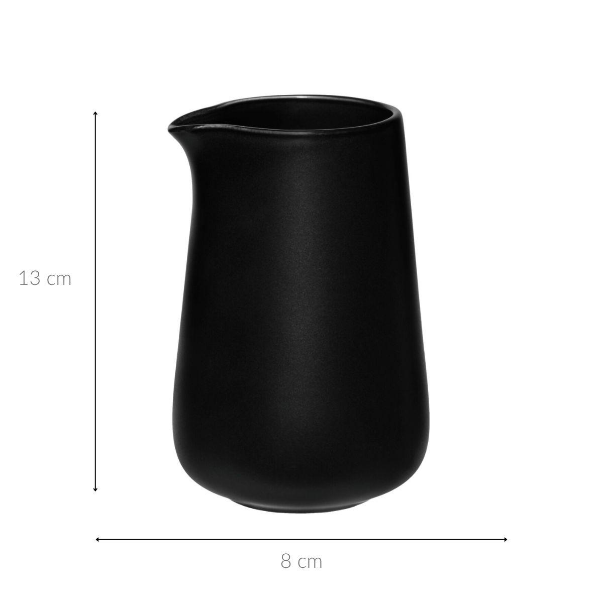 MILCHKÄNCHEN Porzellan 400 ml - Schwarz, Keramik (400L)