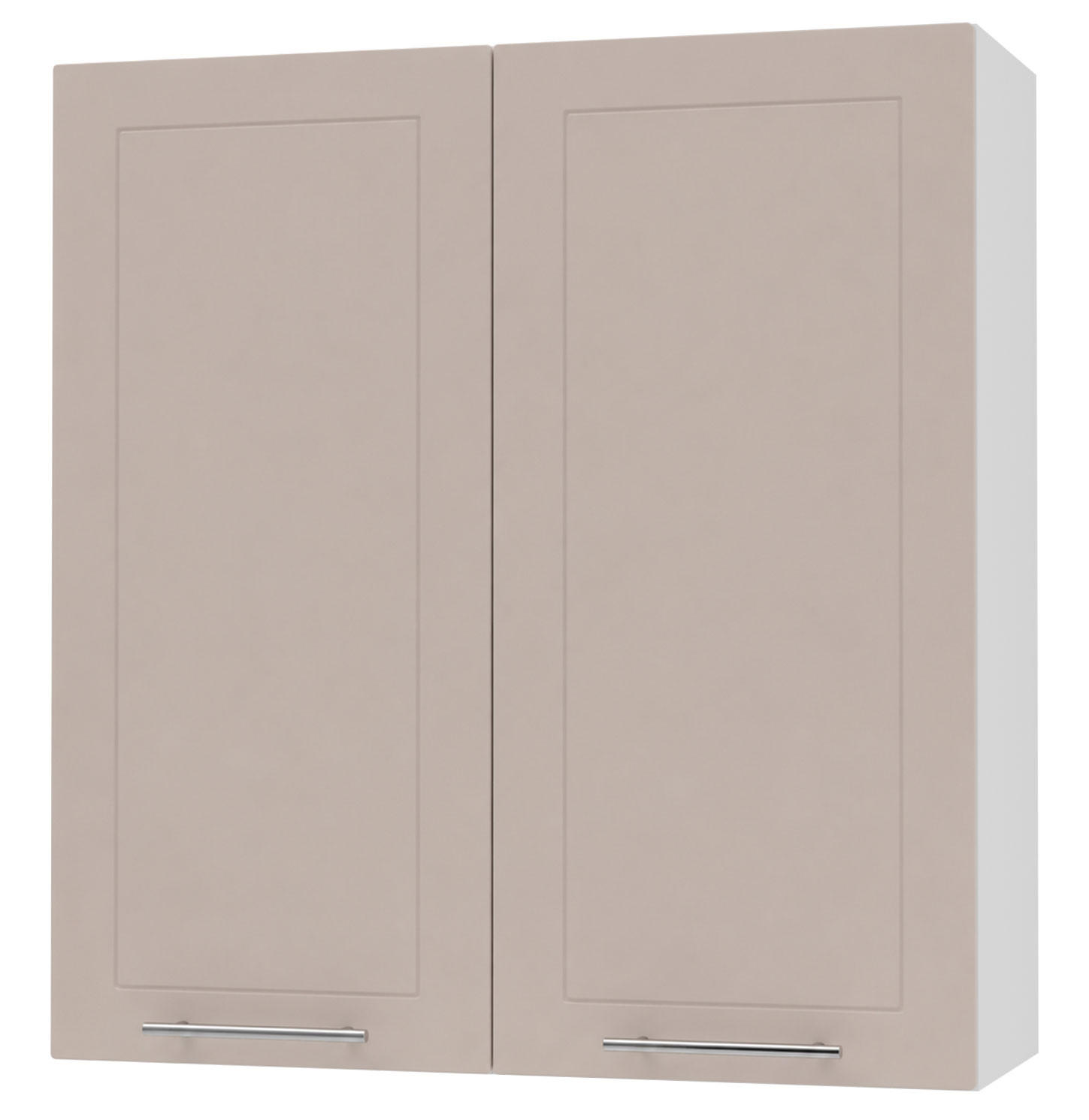 KÜCHENHÄNGESCHRANK Kvantum W4/90 Weiß / Kaschmir Matt 90 / 32,5 / 96cm - Kaschmir/Weiß, Holz/Holzwerkstoff (90/96/32.5cm) - Feldmann-Wohnen