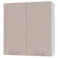 KÜCHENHÄNGESCHRANK Kvantum W4/90 Weiß / Kaschmir Matt 90 / 32,5 / 96cm - Kaschmir/Weiß, Holz/Holzwerkstoff (90/96/32.5cm) - Feldmann-Wohnen