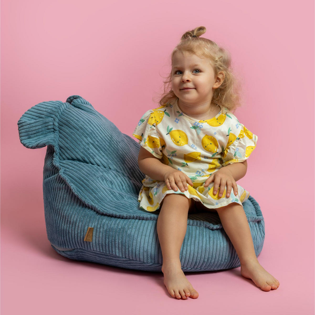SITZSACK für Kinder, Bär, Aesthetic, Türkis - Türkis, Textil (58/50/67cm) - MeowBaby