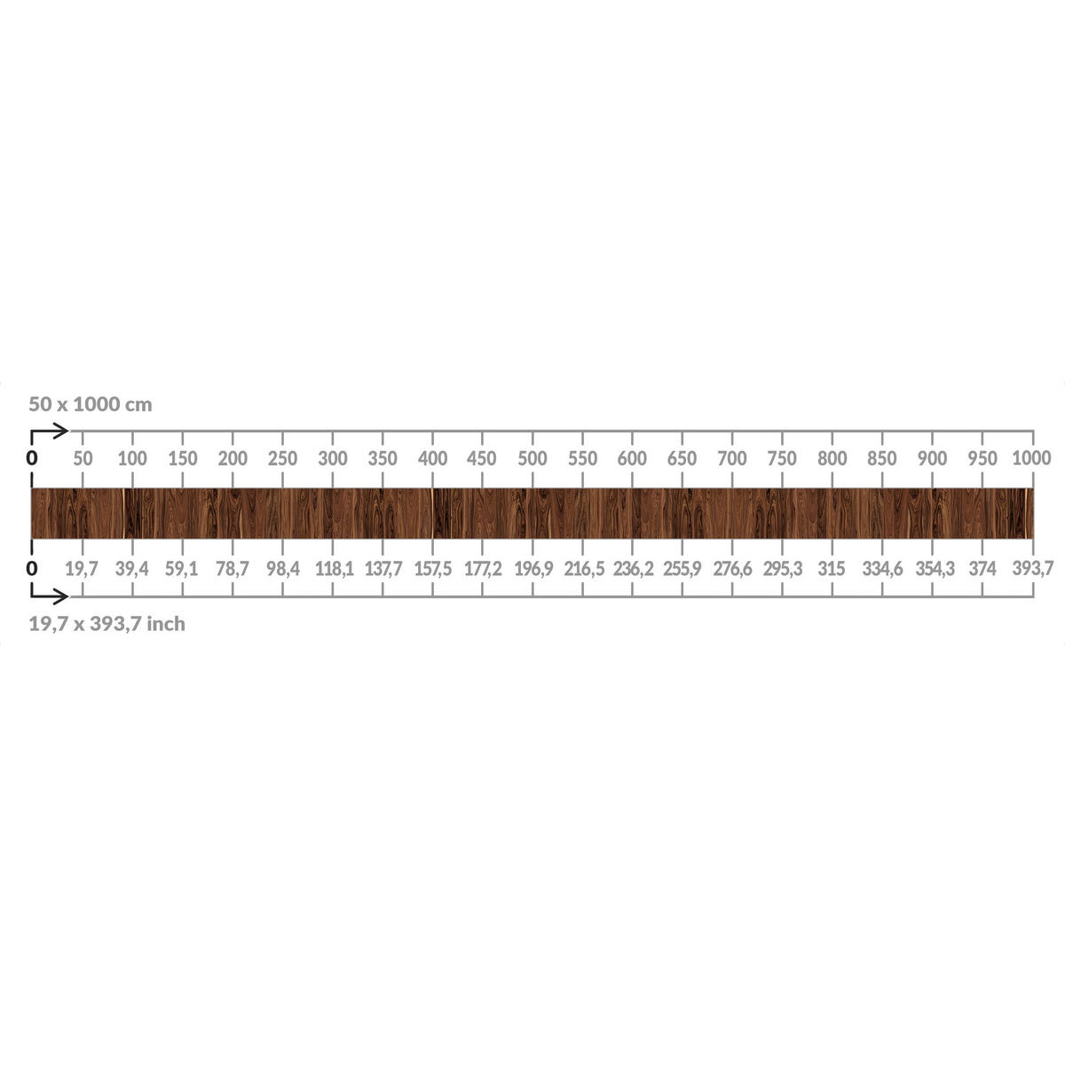 BALKON SICHTSCHUTZ Santos Palisander 750/50 cm - Braun, Kunststoff (750/50cm) - Bilderwelten