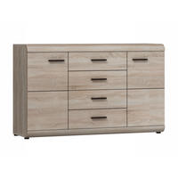 KOMBIKOMMODE Link Eiche Sonoma 140 / 42 / 86,5 cm - Braun/Sonoma Eiche, Holz/Holzwerkstoff (140/86/42cm) - Feldmann-Wohnen
