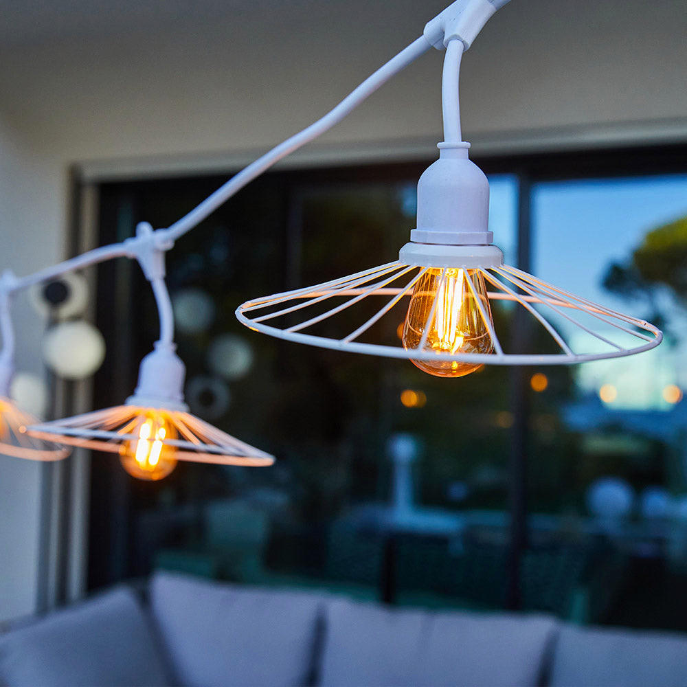 LICHTERKETTE CHIC weiß - Weiß, Metall (600cm) - Lumisky