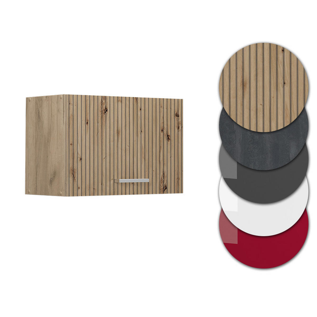 HÄNGESCHRANK R-Line Artisan-Eiche 60 cm Flach - Honigeiche/Eiche Wotan, Holzwerkstoff (60/40/31cm) - Vicco